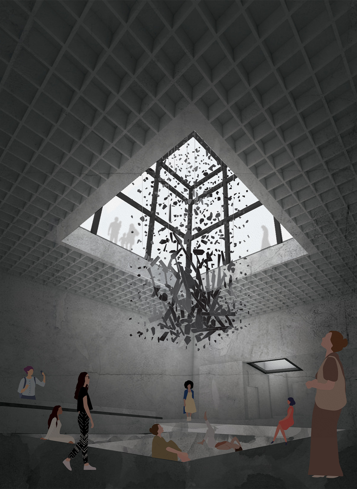 Toowoomba Art Gallery Render of Gallery space